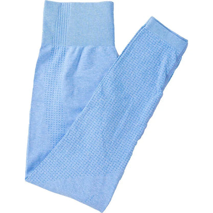 Seamless Yoga Suit Women's Long Sleeve Jacquard Sports High-Waisted Tightening Leggings Fitness Top Origin China.