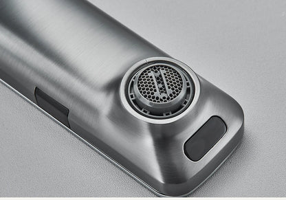 rozin Touchless Sensor Basin Faucet Smart Digital Display Bathroom Sink Faucets Grey Brass Sense Hot Cold Water Mixer Tap Crane