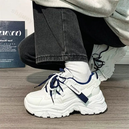 Women's Platform Sneakers 2025 Autumn Outdoor Non Slip Fashion Running Shoes Comfortable Breathable Height Increase Casual Shoes.