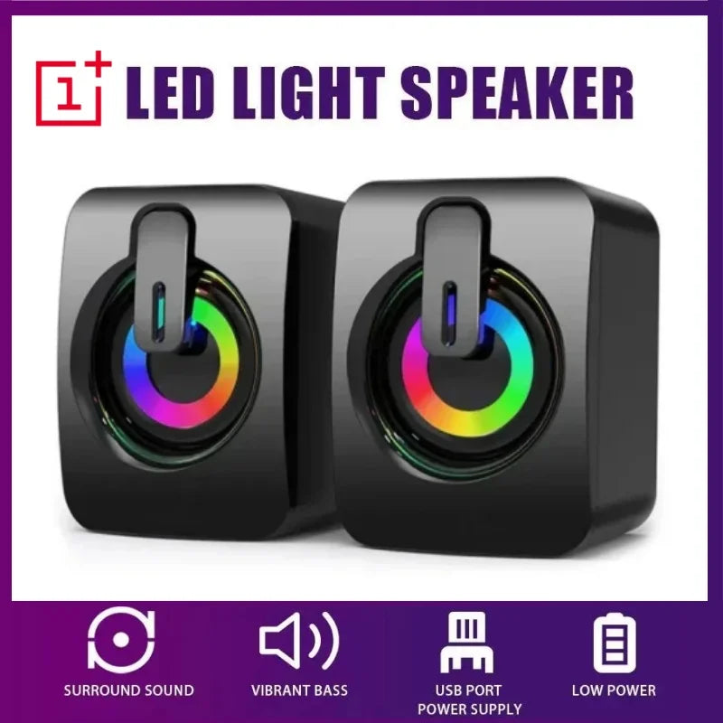 Oneplus Computer Speaker Stereo Sound With Microphone AUX Home Office Speaker for Macbook Desktop Notebook Computer Loudspeaker.