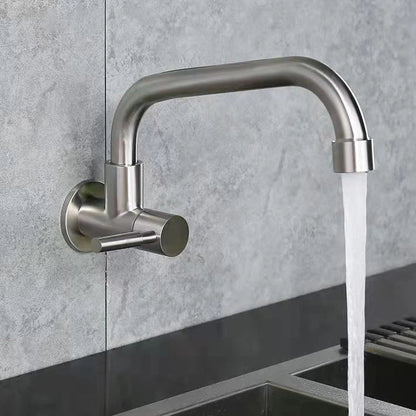 Kitchen Faucet Stainless Steel Wall mounted Single Cold Water Faucet Lower Curve Faucet Wall Sink Water Tap Premium Quality