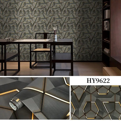 45cm geometric self-adhesive wallpaper decoration waterproof and stain resistant Ins style bedroom e-sports room wallpaper