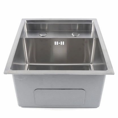 Versteckte Küchenspüle, quadratisch, für den Innen- und Außenbereich und Abfluss, zusammenklappbares Wasserhahnsieb aus Edelstahl für Häuser, Restaurants, Wäscheraum, Keller