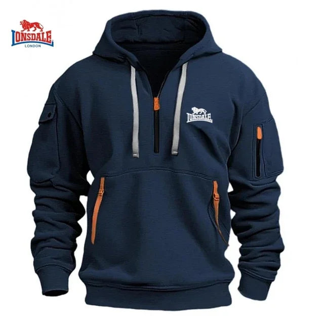 2024 Autumn Winter High Quality Dropped Shoulder Hooded Sweatshirt Men's Women's Plus Size Loose Pullover Fashion Sweatshirt.