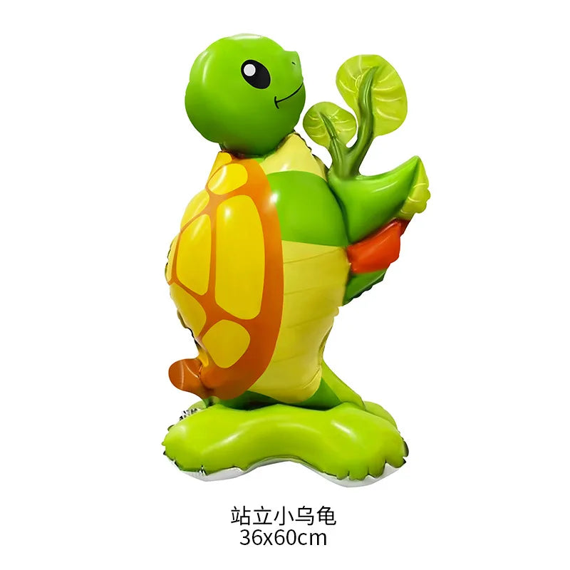 4D Stehender Löwe Giraffe Ballon Dschungel Tier Luftballons Baby Dusche Globos Kind Dschungel Safari Geburtstag Party Dekore Liefert.