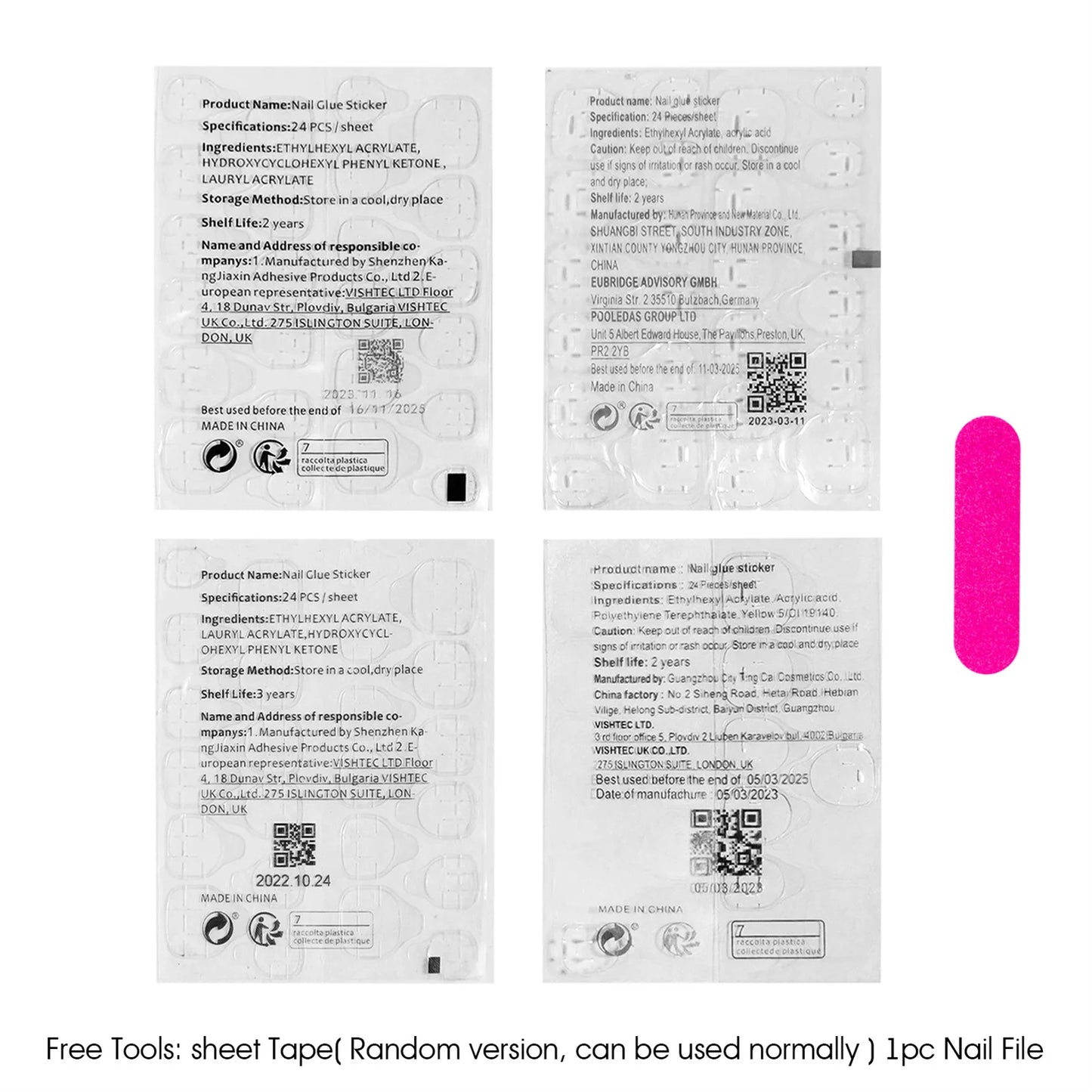 10pcs White Edge French Style Press On Nails Simple Red Love Heart Designs Handmade False Nails Sweet Almond Fake Nail For Girls.