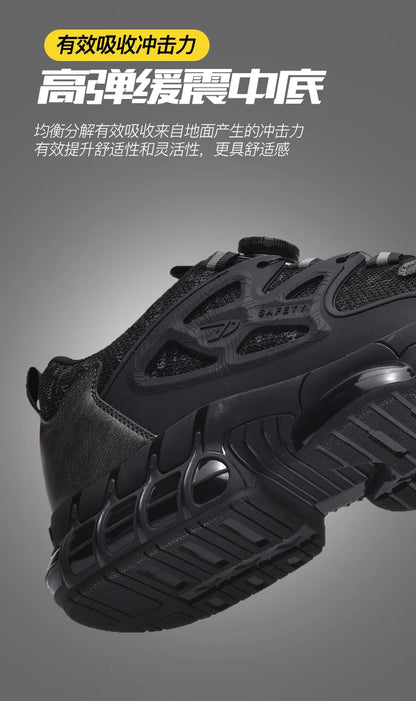 Men's Military Tactical Boots Army Boots Men Side Zipper Military Boots Men Anti-Slip Ankle Boots Work Safety Shoes Hiking Shoe