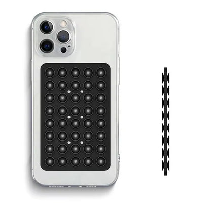 Double Sided Silicone Suction Cup Phone Case Detachable Stand For Hands-Free Selfies And Videos Just Use For Smooth Glass.