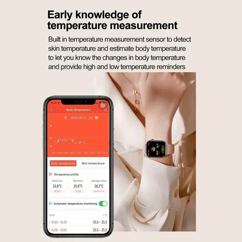 2025 New ECG+PPG Monitoring Smart Watch Women Blood pressure Blood Lipid Uric Acid Women Menstrual Health Tracker Smartwatches.