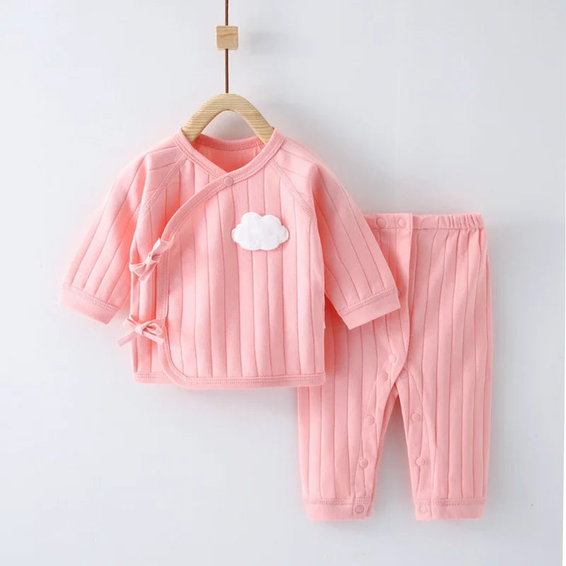 Infant Baby Mädchen Jungen Sets Baumwolle Neugeborenen Langarm Kleidung Hosen 2Pcs Set Frühling Herbst Kleidung Für Baby Kostüm 3-6Month.