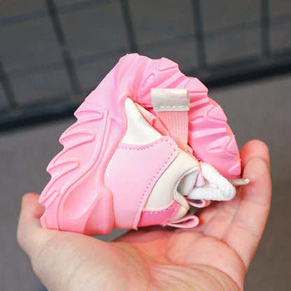 Kids Sport Chunky Shoes Mesh Breathable Casual Girls Sneakers children boy Shoes.