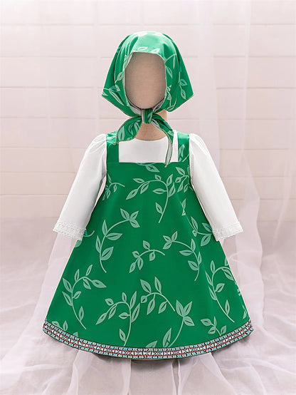 Mädchen Martha Cosplay Prinzessin Kleid Kleinkind Cartoon Bär Bühne Leistung Kleidung Kinder Karneval Party Maskerade Kleidung