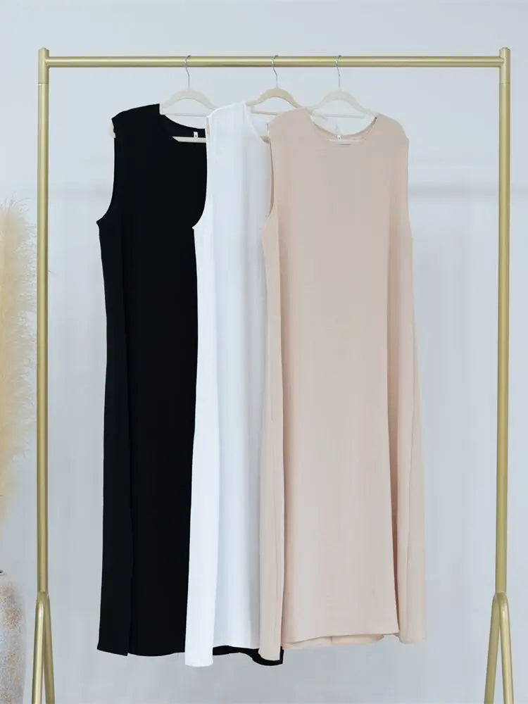 Ramadan Sleeveless Abaya Turkey Islam Arabic Muslim Long Dress African Dresses For Women Clothing Robe Musulmane Femme Vestidos.