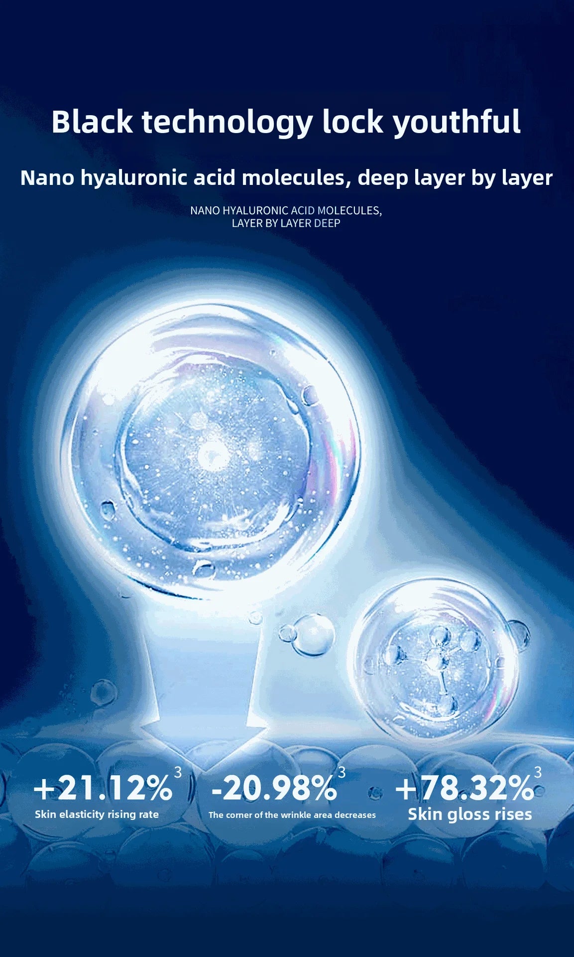 Hyaluronic Acid Serum Anti-Aging Moisturizing Shrink Pores Hydrating Whitening Essence For Microneedle Instruments Skin Care.