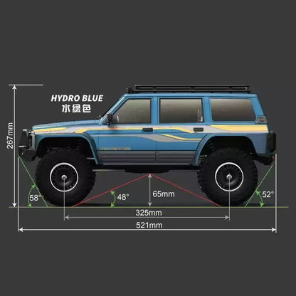 New Yikong Yk4107 1/10 Full Scale Rc Remote Control Start Tank U-Turn Model Super Large Climbing Vehicle Lcg Chassis 4wd Toy.