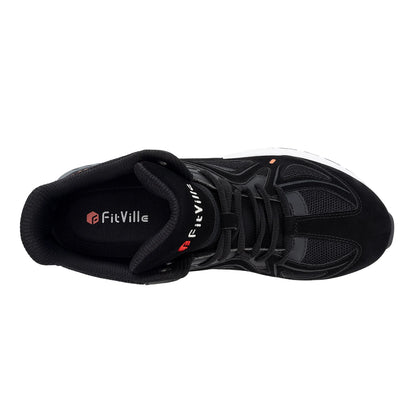 FitVille Herren-High-Top-Basketballschuhe, verbreitert, leicht, lässig, atmungsaktiv, für männliche geschwollene Füße, lindert Schmerzen.