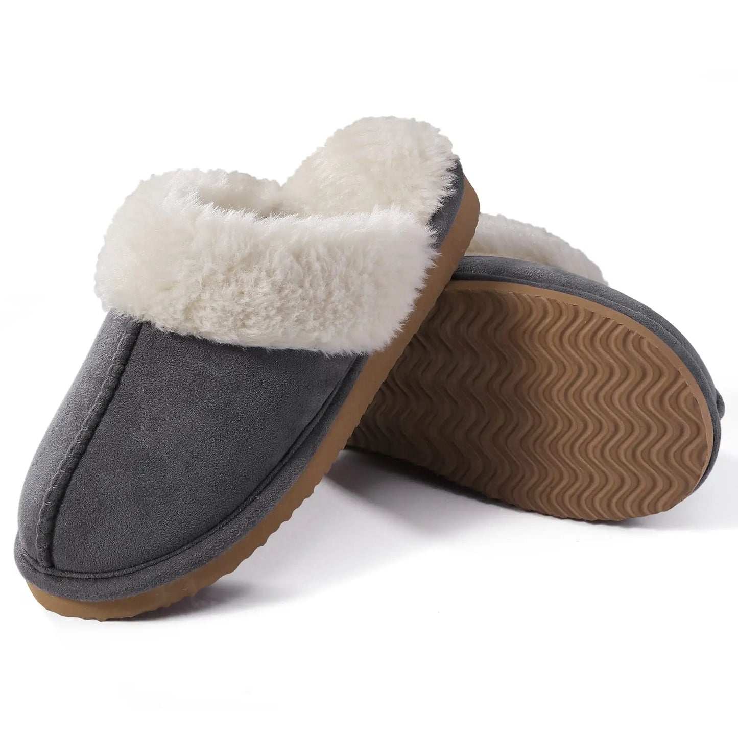 New Winter Fuzzy Women Slippers Indoor Soft House Shoes Fashion Brand Fluffy Suede Women Shoes Outdoor Antiskid Flat Slippers