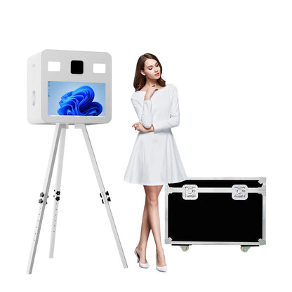 Camera Touch Screen Dslr Photo Booth Portable  21.5 Inch Selfie Photo booth Machine DSLR Booth for Wedding Party.
