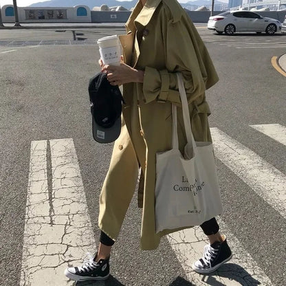 Graben Frauen Freund Herbst Koreanische Feste Weibliche Lange Stil Student Ins Alle-spiel Heißer Verkauf Neue Ankunft Harajuku Unisex outwear.