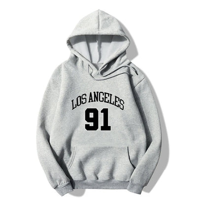 Blessyuki los angeles Brief gedruckt Hoodies Frauen 2023 Herbst Winter plus Größe lässig Vintage weibliche Sweatshirt Streetwear Top