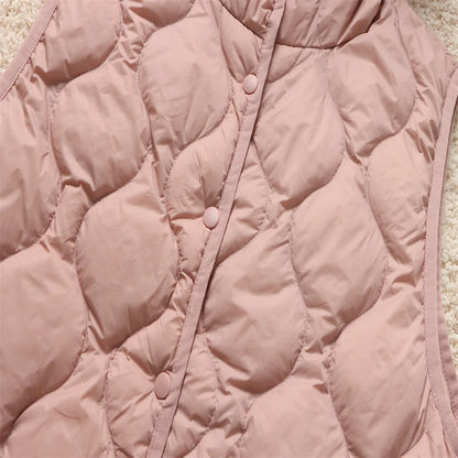 2024 neue Ankünfte Frauen Mode Ultraleicht Dünne Mit Kapuze Unten Jacken Frühling Winter Weiblichen Koreanischen Slim Fit Ärmellose Puffer Mantel.