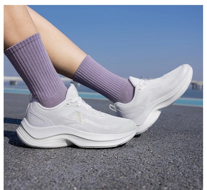 Xtep Laufschuhe für Damen, 2022, Sommer, atmungsaktiv, leicht, mit Rebound-Dämpfung, Stoßdämpfung, Sportschuhe 875218110014