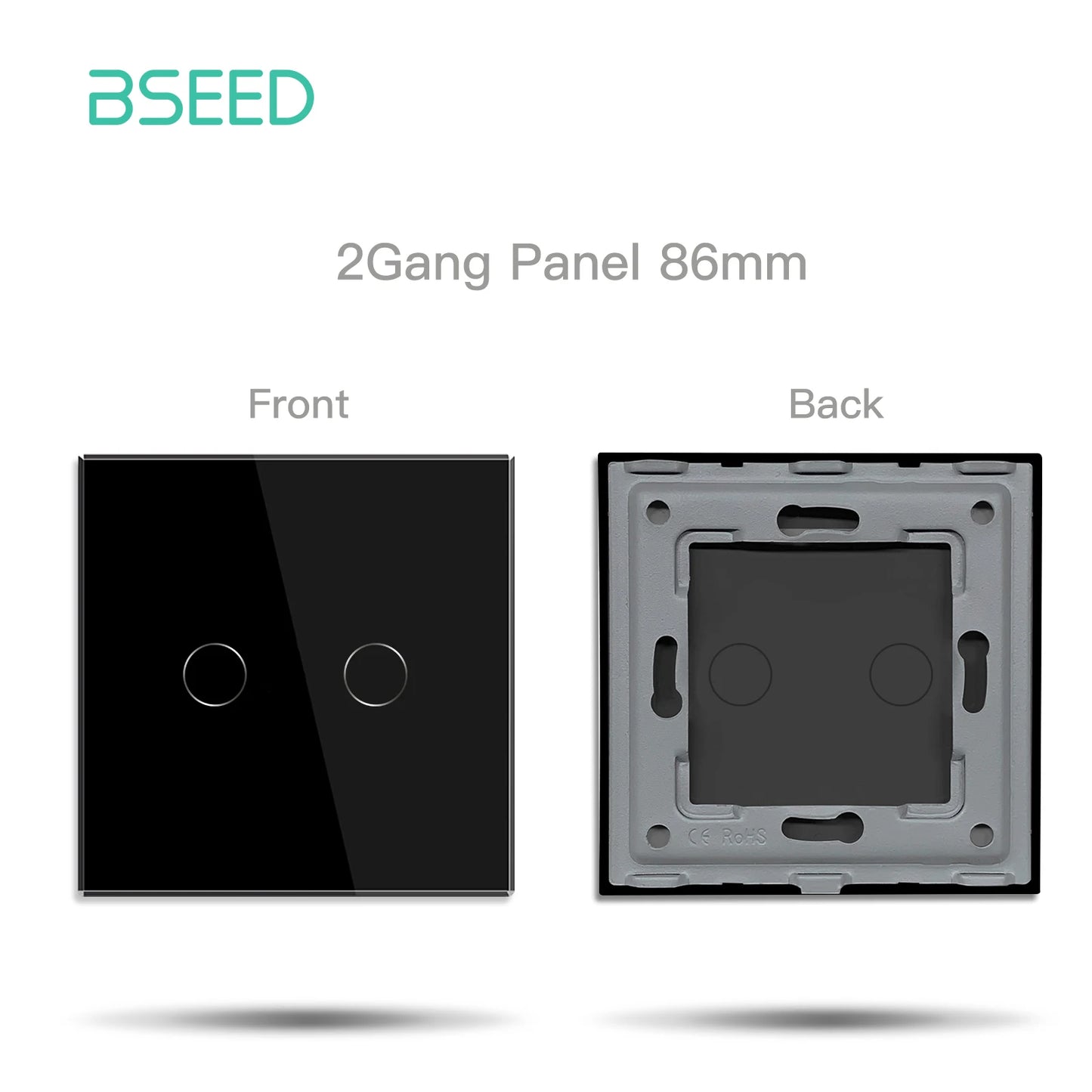 BSEED Zigbee Touch Schalter Funktion Basis 1/2/3Weg Glas Panels EU Wand Smart Steckdose Tuya Smart Leben App DIY Teile Nur.