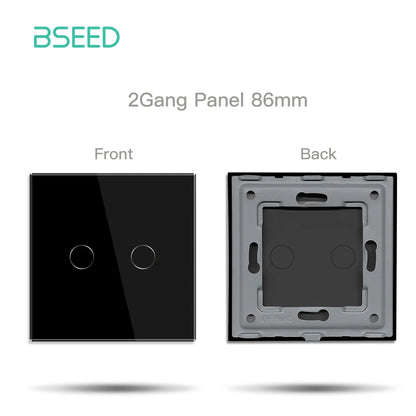 BSEED Zigbee Touch Schalter Funktion Basis 1/2/3Weg Glas Panels EU Wand Smart Steckdose Tuya Smart Leben App DIY Teile Nur.