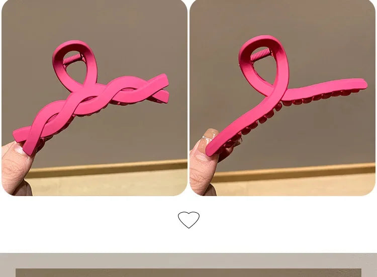 Set of 8 Plastic Hair Clip Large Hair Accessories Simple Hairpin Thin Hair Styling Tools for Women.