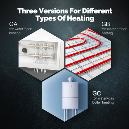 MOES Tuya ZigBee Smart Knob Thermostat Star Ring Series Temperature Controller Water Boiler Electric Heating With Alexa Google.