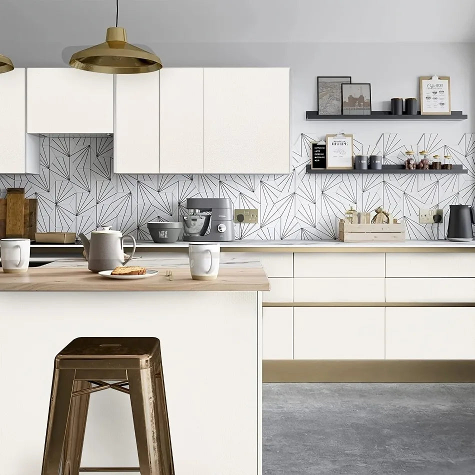 60 cm Vinyl-Tapete zum Abziehen und Aufkleben, mattschwarz, grau, weiß, abnehmbares, dickes Kontaktpapier für Wände, Küchen, Arbeitsplatten, Schränke