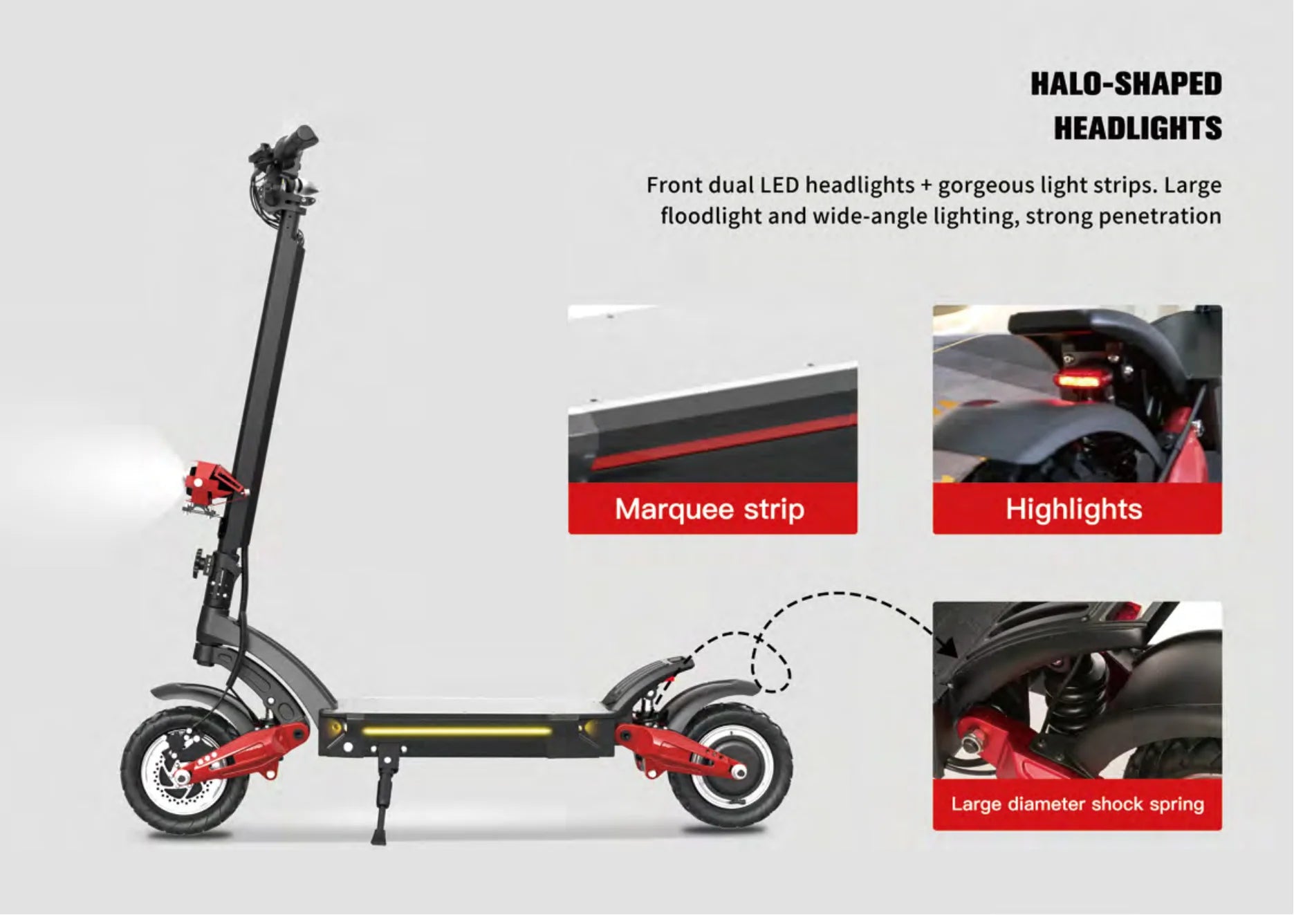 DECE DES20 Adult Electric Scooter 1200W*2 Motor E-Scooter  52V18AH Battery 10 Inch Tire City Escooter.