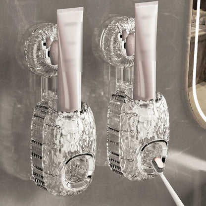 1pc automatische Zahnpasta spender kreative Wand halterung und kleine Zahnbürsten halter Quetscher für Familien dusche Badezimmer