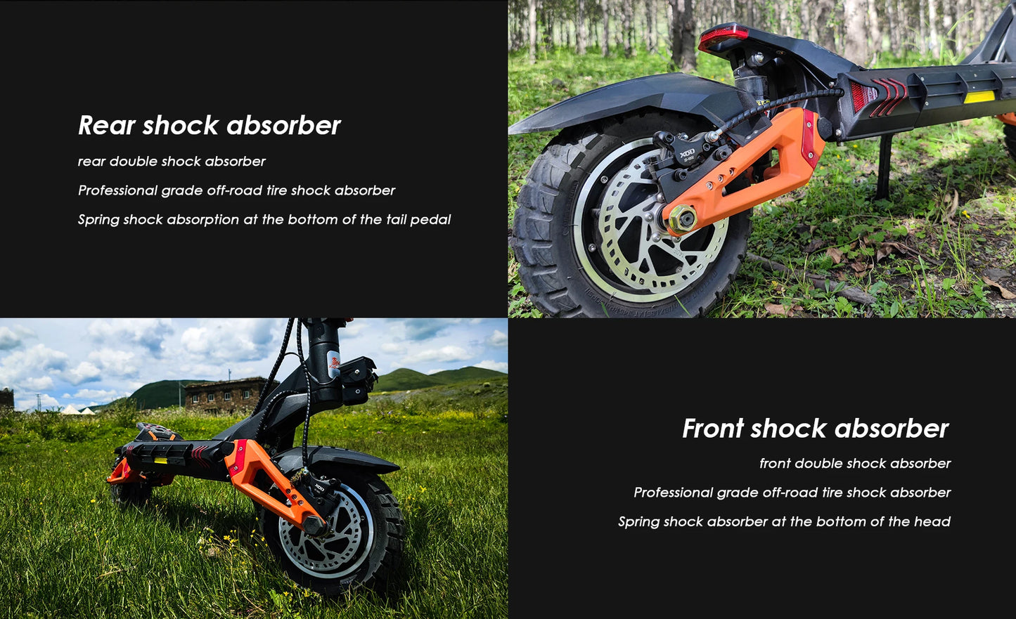 Kukirin G3 Pro Electric Scooter Dual Motor 52V23.4AH Large Battery Fast Off-Road 10 Inch 80km Long Endurance Electric Scooter.