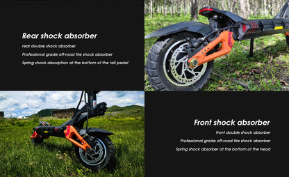 Kukirin G3 Pro Electric Scooter Dual Motor 52V23.4AH Large Battery Fast Off-Road 10 Inch 80km Long Endurance Electric Scooter.