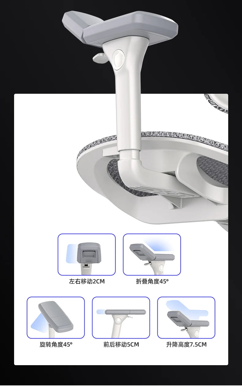 Bequemer ergonomischer Stuhl, drehbare Fußstütze, Räder, luxuriöser Ästhetikstuhl, Executive-Design, moderne Silla-Gamer-Möbel für Erwachsene