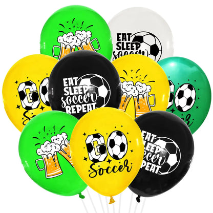 Fußball Geburtstag Dekoration Party Supplies Geschirr Luftballons Set Süßigkeiten Geschenkboxen Fußball Geburtstagsgeschenke Kinder Geburtstagsgeschenke