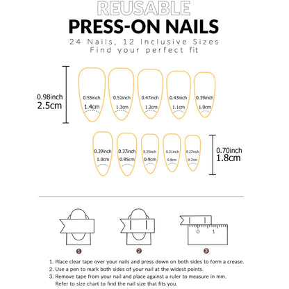 ARTAUG 24PCS Short Press On Nails Square Pink Fingertip White French Trim Press On Nails Full Cover Fake Nails Set Nail