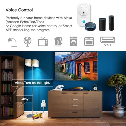 Melery Wifi Smart Tuya Steckdose AU Elektrische Stecker Steckdose Touch Sensor Schalter Drahtlose Fernbedienung von Alexa Google Hause.