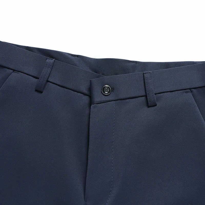 29-42 Men's Summer Pants Thin Straight Stretch Casual Pants with No Trace No Ironing Fabric Silky and Cool Feeling.