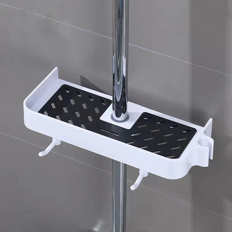 Haushalt Lift Ständer Dusche Rack Dusche Gel Lagerung Rack Badezimmer Perforation-Freies Dusche Stange Tablett