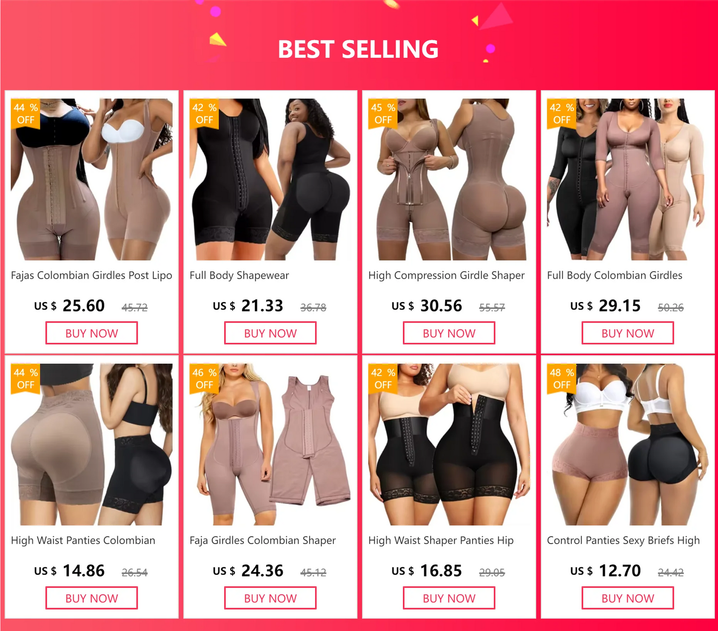 High Waist Body Shaper Panties Seamless Butt Lifter Compression Fajas Reducing Girdles Slimming Corset Shapewear Women Underwear.