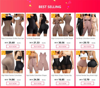 High Waist Body Shaper Panties Seamless Butt Lifter Compression Fajas Reducing Girdles Slimming Corset Shapewear Women Underwear.