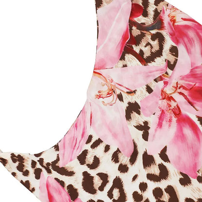 Frauen Kleidung Kleid Neue Sommer Sexy Backless Print Leopard V-ausschnitt Kleider Streetwear Fashion Halter Lace-up Kleider Kleidung.