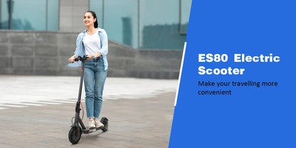 ES80/M365 X1 Electric Scooter 36V 10.5Ah 500W Motor 35KM Long Range 31KM/H 8.5Inch Solid Tires Foldable Smart APP EScooter.