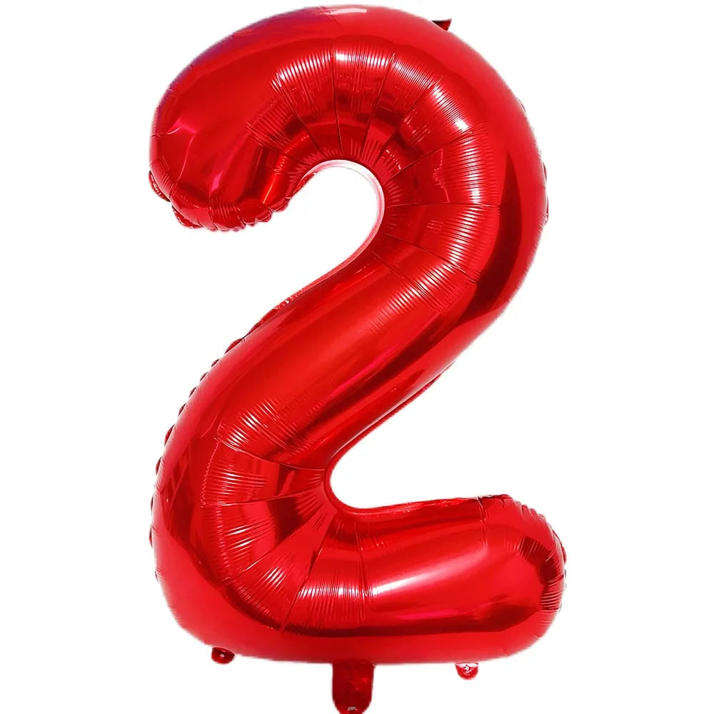 Blauer Ballon mit großen Zahlen, 32 Zoll, 0, 1, 2, 3, 4, 5, 6, 7, 8, 9, Geburtstag, Bachelorette-Luftballons, Figur, Golob-Party-Ballon-Dekoration