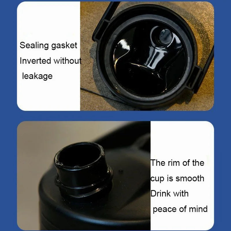 Super-large Capacity Water Cup  Student Outdoor Sports and Fitness  Shock-resistant and High-temperature Resistant Water Bottle.