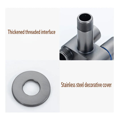 Handheld Bidet Sprayer for Toilet 1-In-2-Out Dual Control Valve Mini Gun gray Dual Control Faucet Hand Shower Bidet for Toilet