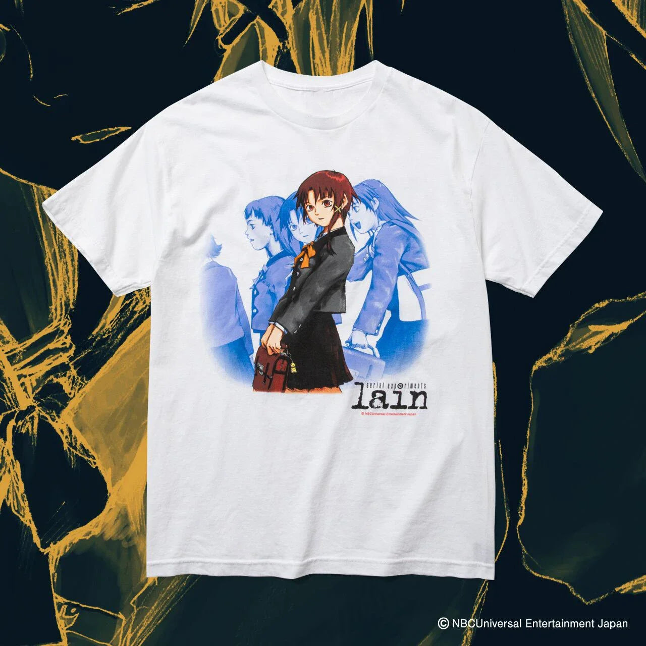 Classic Anime Serial Experiments Lain Print T-shirts Summer Men Oversized Y2k Casual Cotton T-shirts Street Hip Hop Male Clothes.