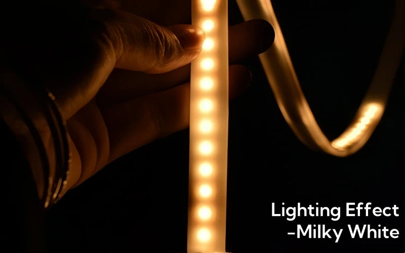 1-10m White/Transparent Neon Silicone Tube LED Rope Lamp Waterproof Diffuser Cover For 8/10/12m RGB Flexible Strip Light Channel.